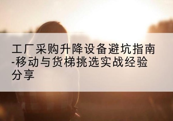 东平移动式升降机怎么选-工厂采购升降设备避坑指南-移动与货梯挑选实战经验分享